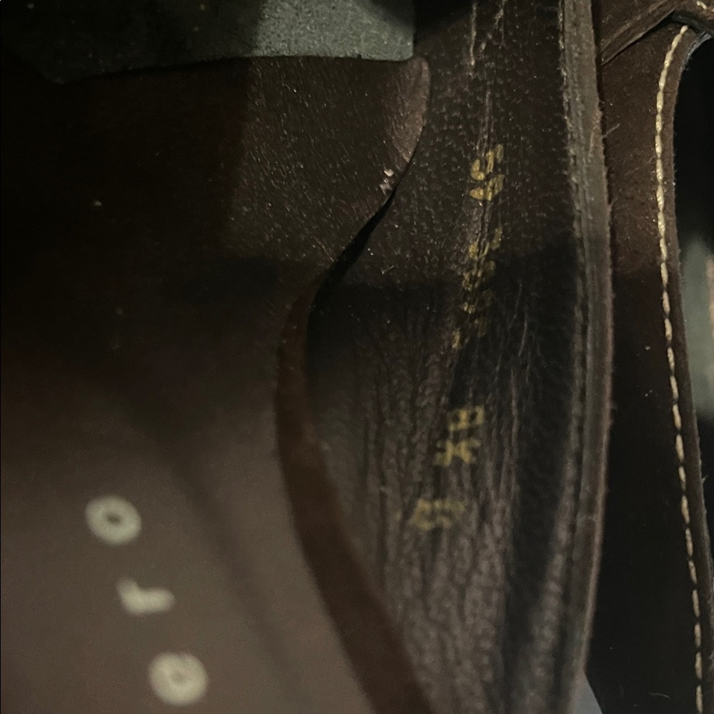 Martinez Valero Dark Brown Suede Mules - Picture 2 of 5